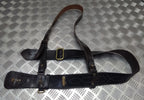Vintage Sam Browne Leather Belt and Cross Over Strap Hobson London