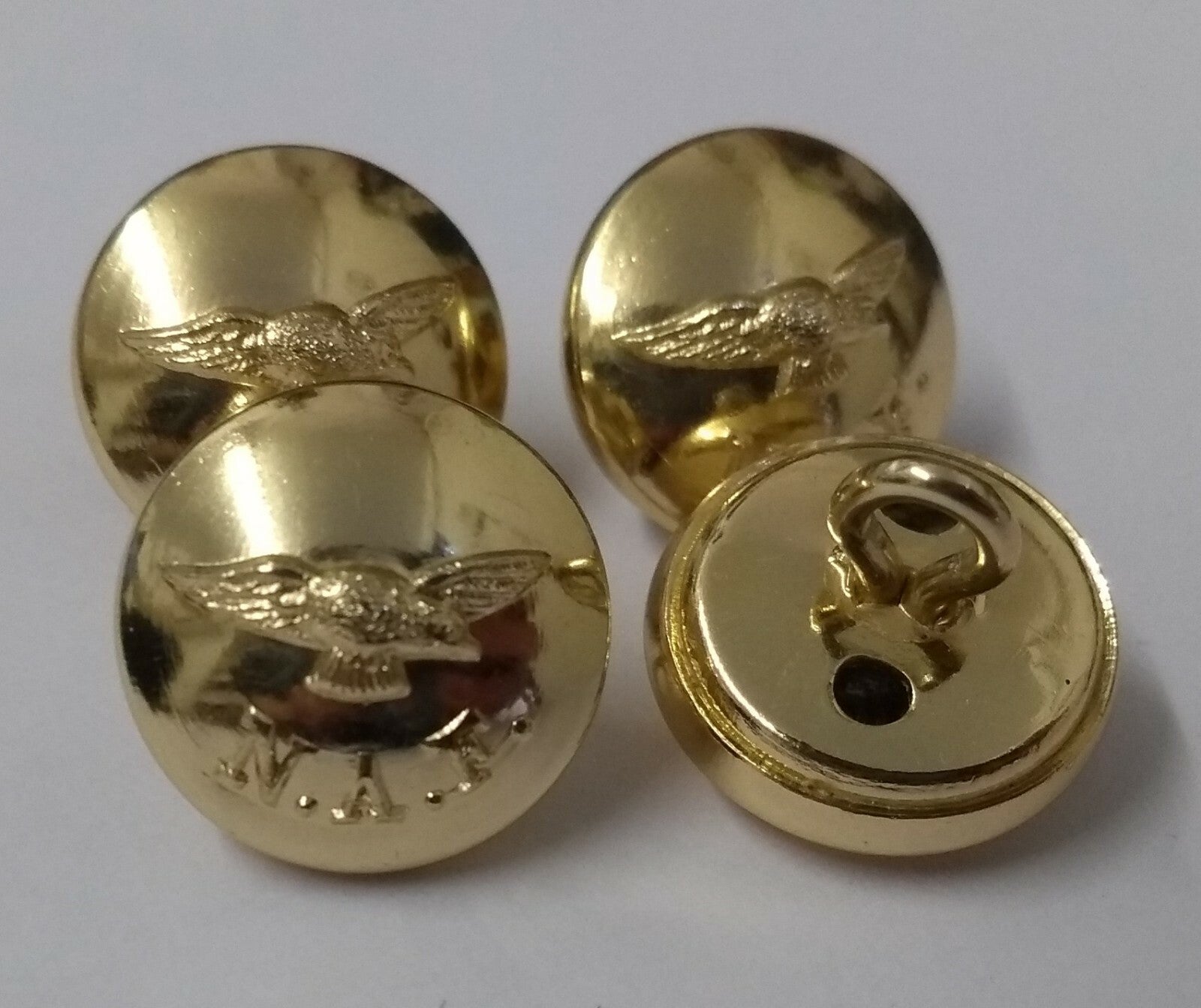 Nigerian Air Obsolete Dress Small Chinstrap Buttons x 4 NEW