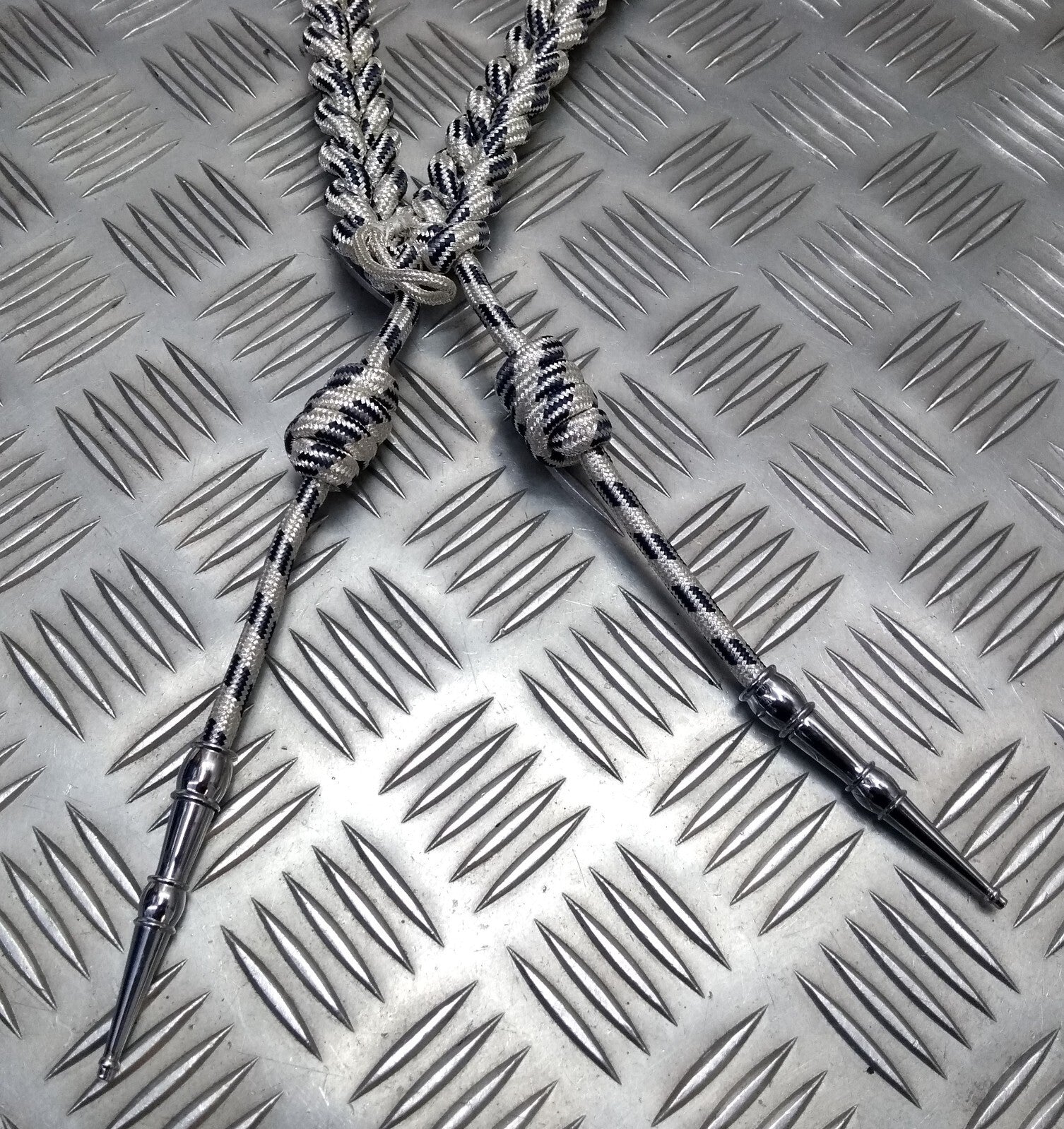 Oman Silver Aiguillette Senior Officer Blue Fleck Ceremonial UK Made