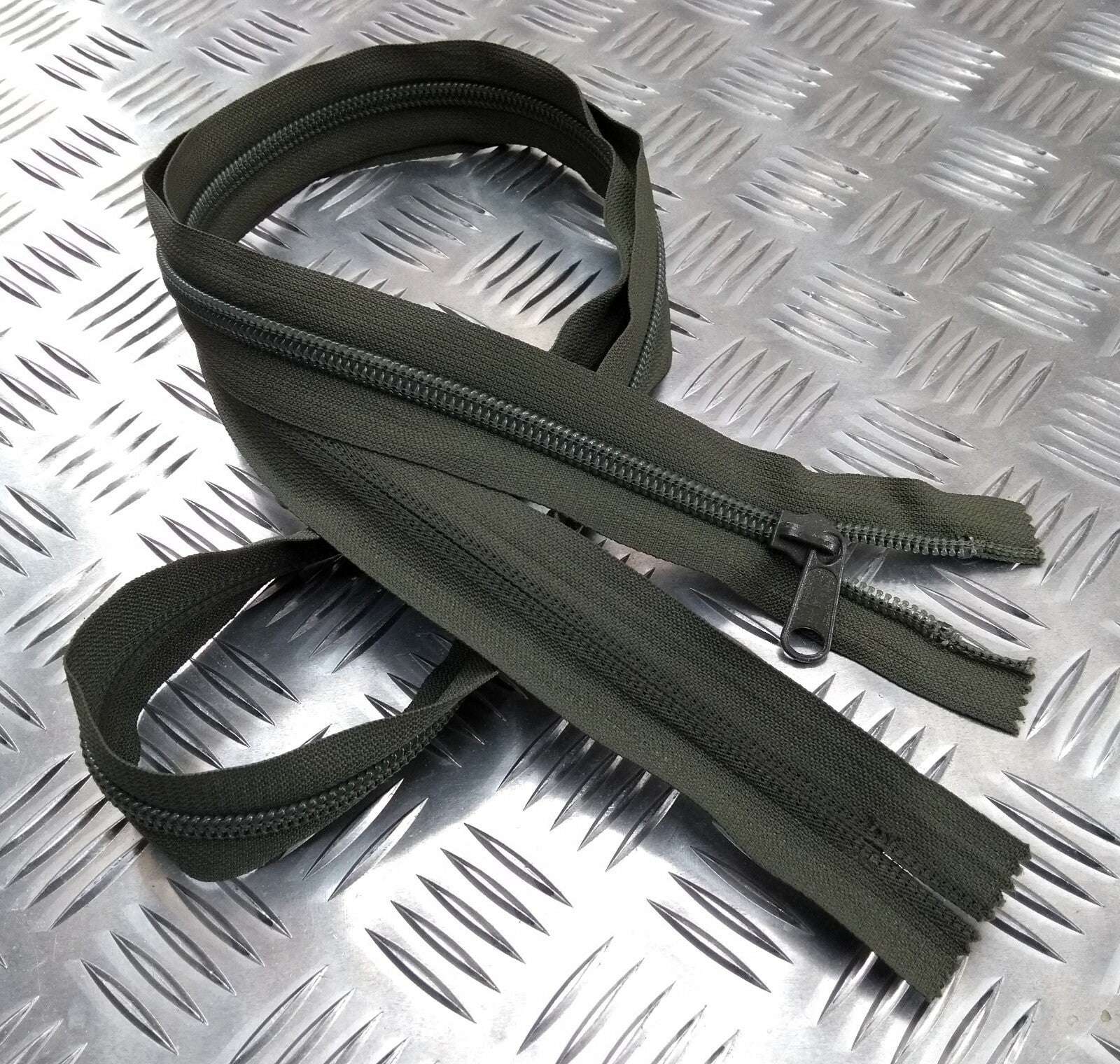 154cm Closed End Green Heavy Duty Zip Zipper