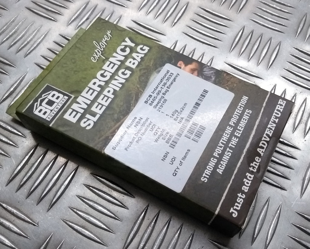Emergency Sleeping BCB Army NSN Vacuum Sealed 140G Size 210 x 90cm NEW