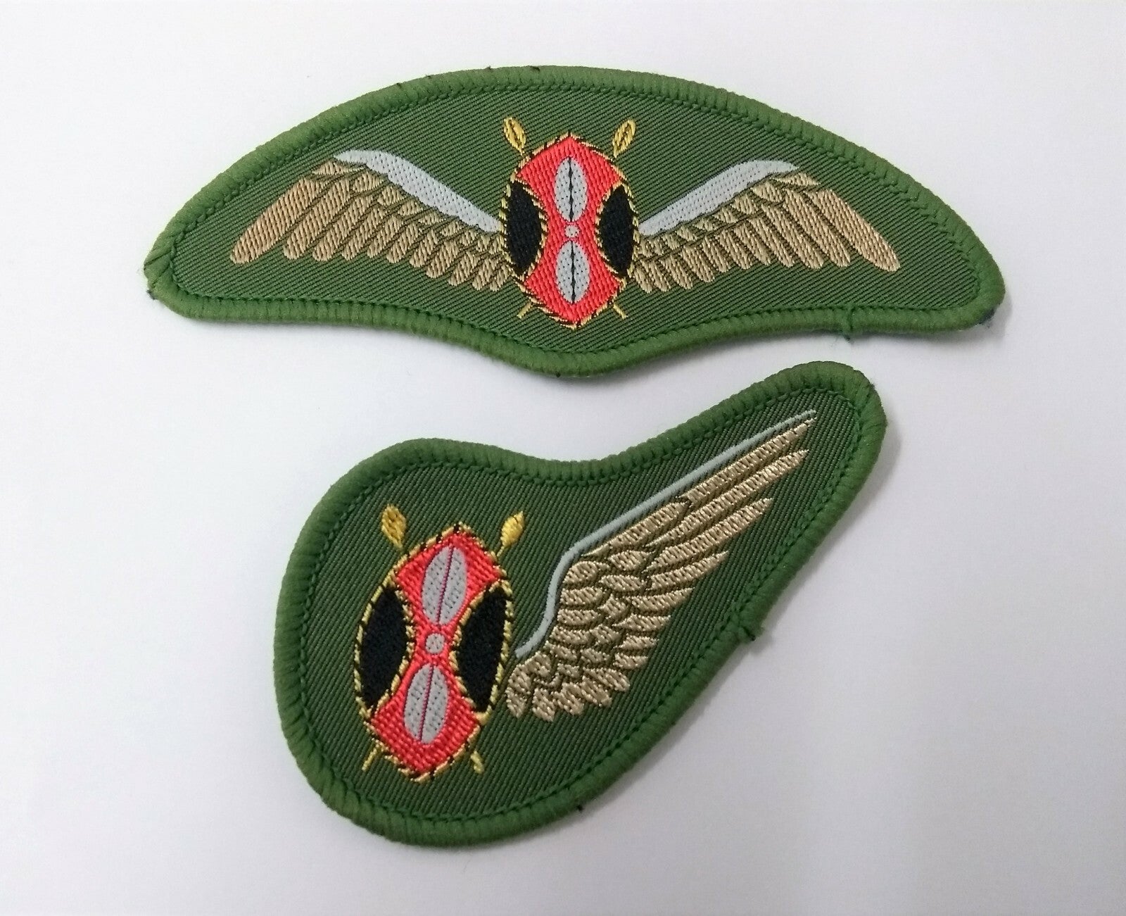 Genuine Kenya Royal Air Force Aerial Warfare Service Set of 2 Patches ASPS268/9