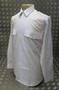 Dress Shirt White long Sleeves Security Style Size 15.5" Collar NEW