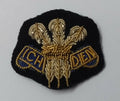 Genuine British Army Mess Dress Wire Braided Prince of Wales Feathers