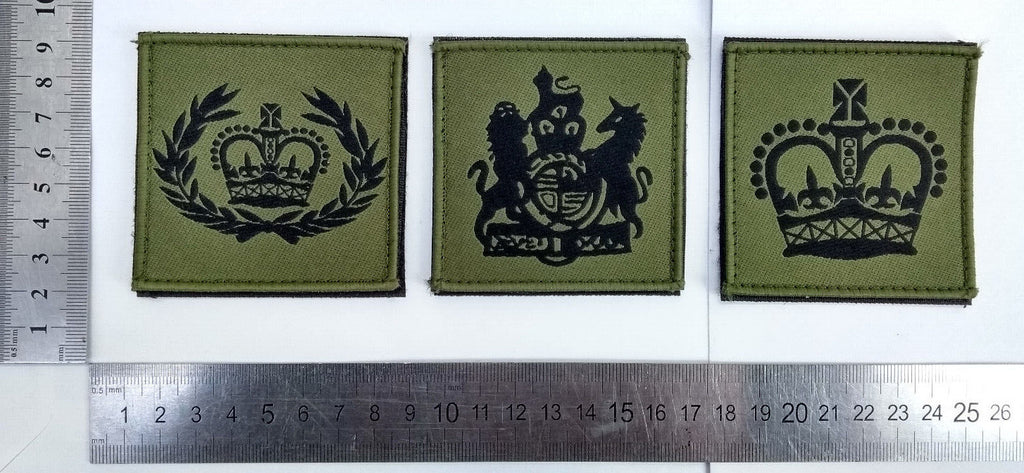 Genuine British Issue Green Rank Patches / Badges Assorted Ranks- NEW