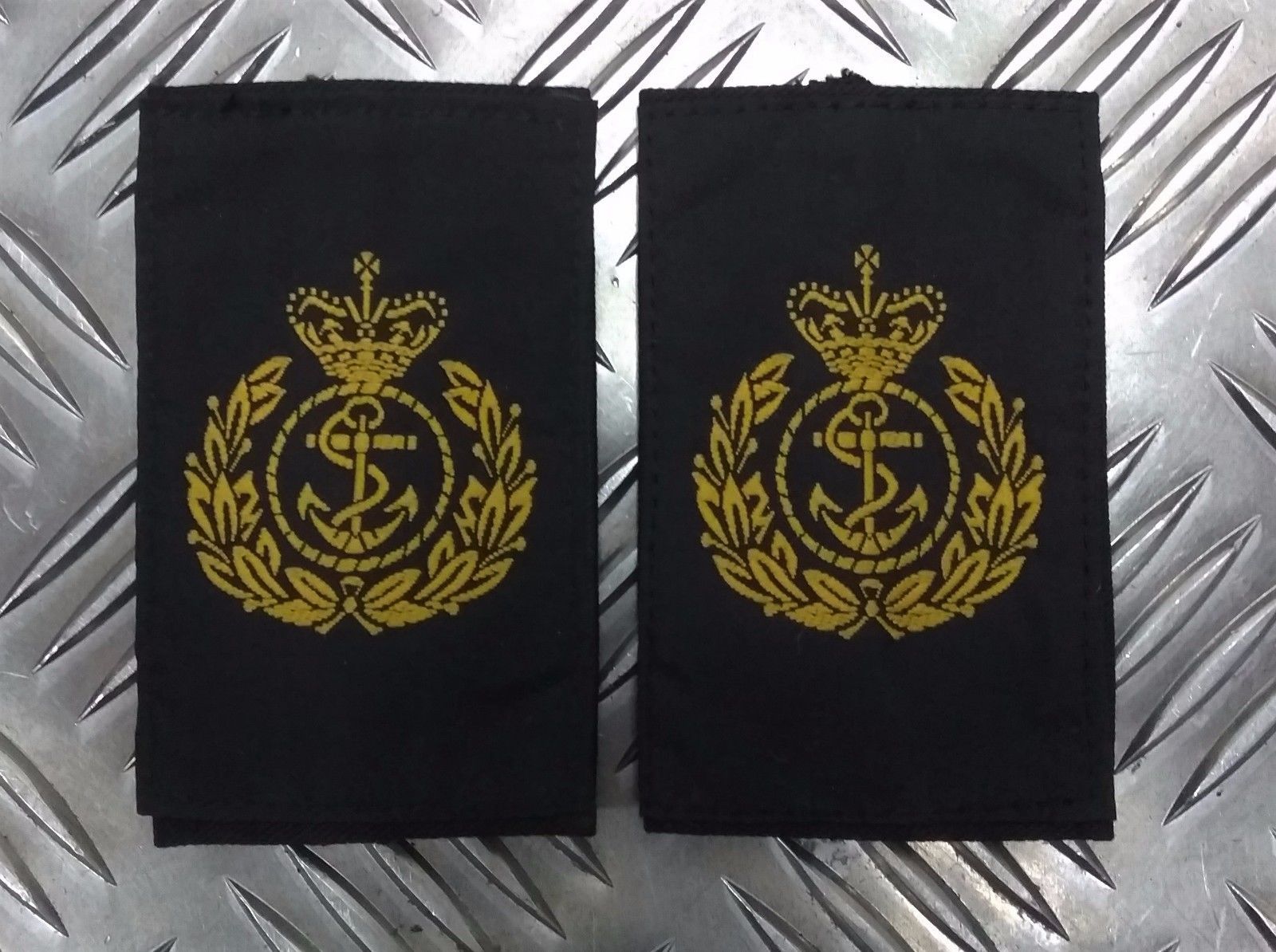 Naval CPO Epaulettes RN Type Shirt Sliders Chief Petty OFC -- 1 Pair