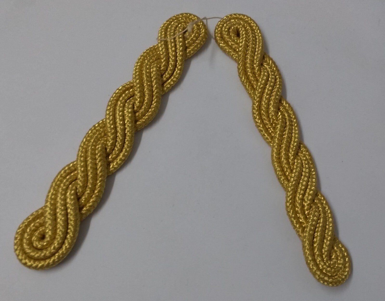 Gold Cords Shoulder British Made Army Issue no Rank Insignia Ceremonial