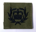 Genuine British Royal Marines CQMS QMSI Green Rank Patch Olive Drab RM