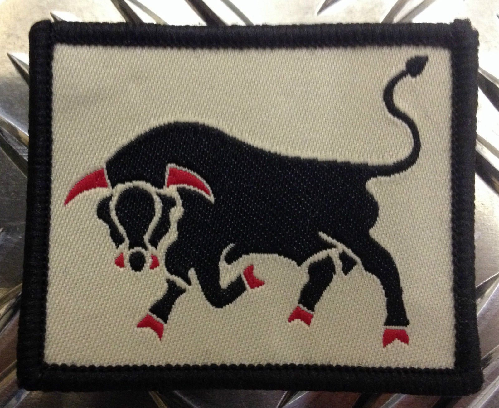 Genuine British Army 11 Light Brigade TRF (Black & Red Bull) Patch/Badge NEW x 2