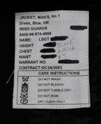 British Army Irish Jacket No1 Blues OR and Belt