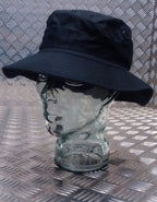 Military Style Special Forces Boonie Hat / Bush Hat Short Brim Stealth Black NEW