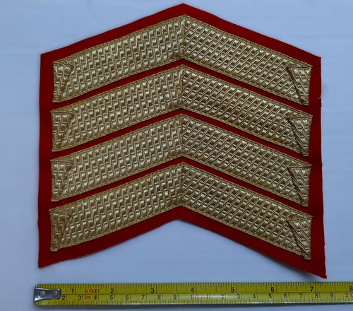 4 Bar Chevrons Extra Large Tunic Rank Chevs British Army Pattern Guards Insignia