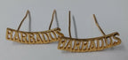 Barbados Shoulder Titles x 1 Pair - NEW - GIM26