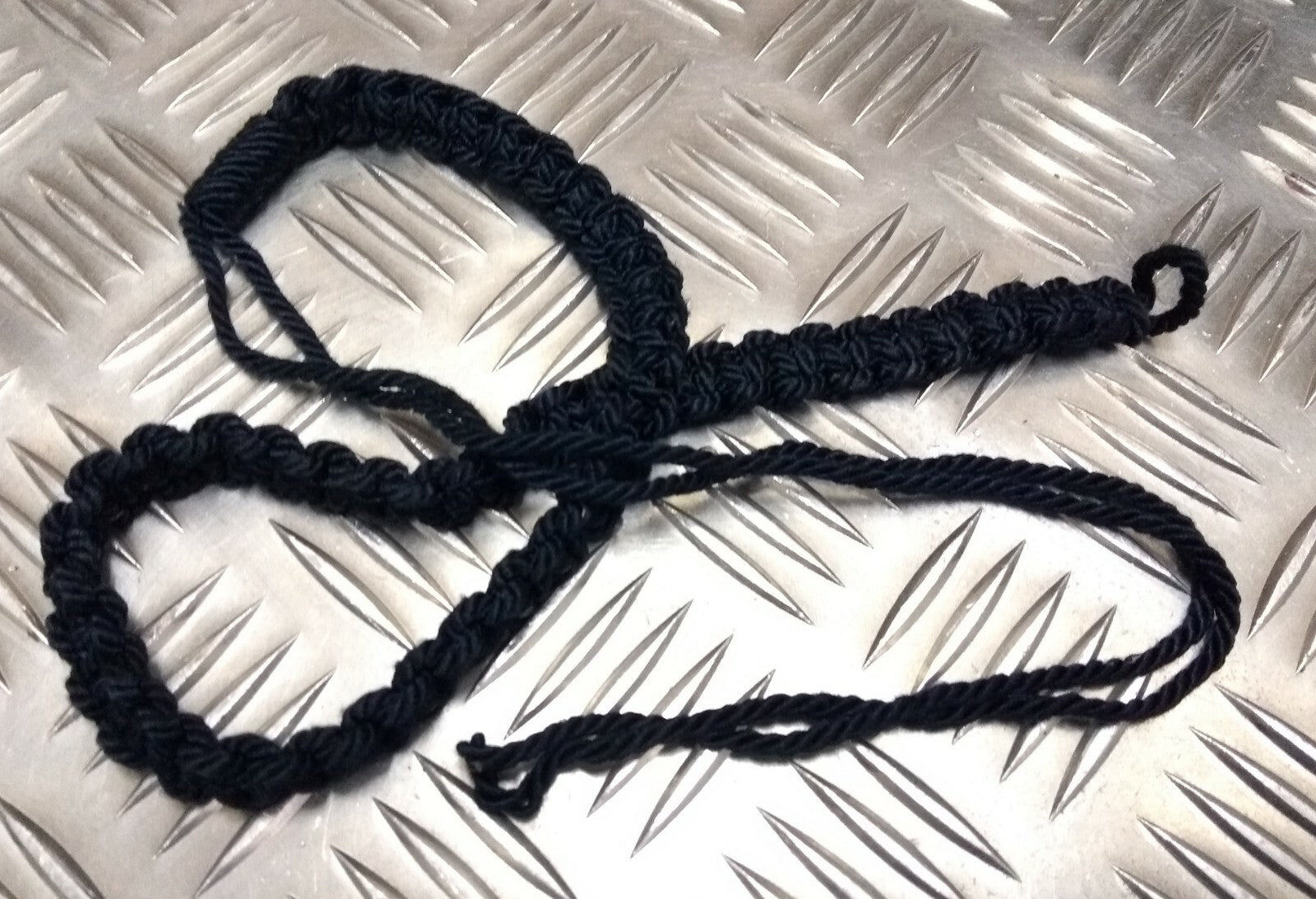 Royal Engineers RE Dark Navy Blue 3 Ply Lanyard Genuine British Army Ceremonial