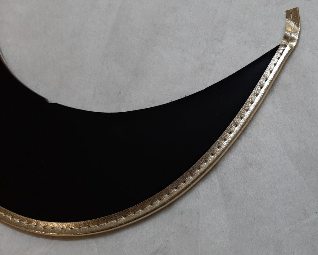 Peak British Made Gold Bound Visor for Dress Hats - NEW