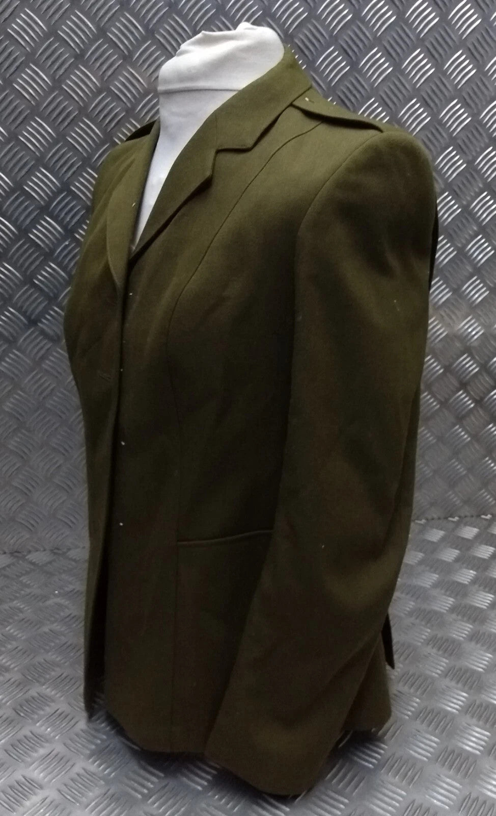 No2 Dress Jacket Woman's Old Pattern Khaki/Green No Buttons.