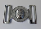 Chrome Buckle British Issue "DIEU ET MON DROIT" Royal Insignia 47mm