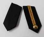 Gorgets Collar Tabs With Gold Braided Detail Plain Small Dome Buttons