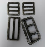 Webbing Belt Double Prong Buckle Slider & Buckles D Rings Vintage issue