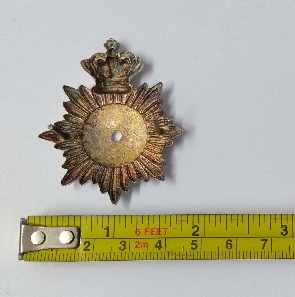 Vintage Royal Crown Hat Badge No Center Insignia British Pattern