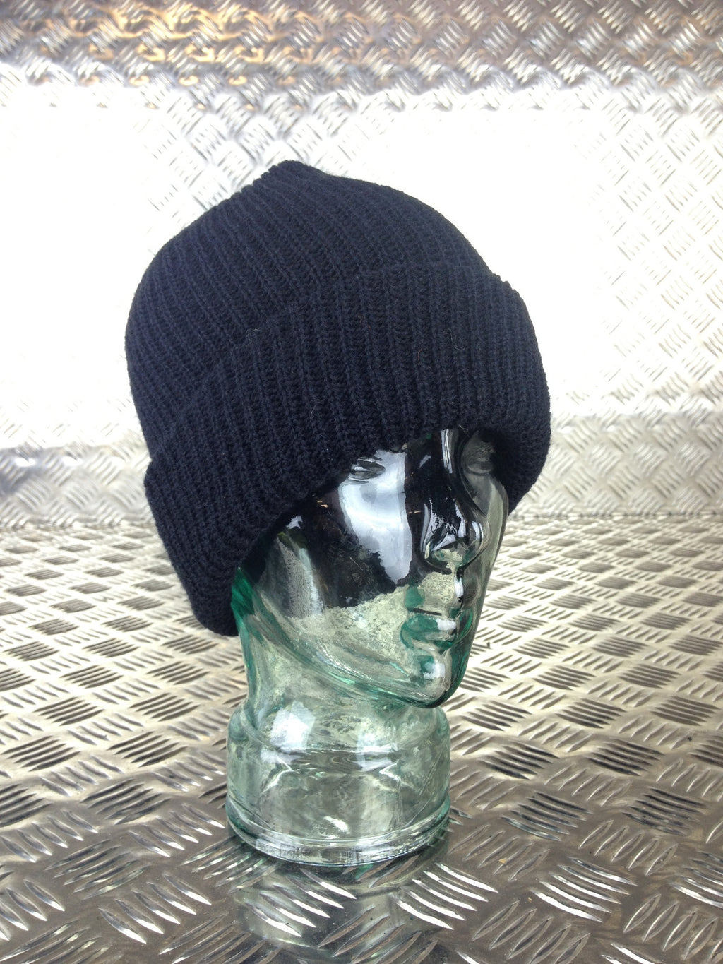 Genuine US Army Black Beanie Hat / Watch Cap 100% Wool - NEW