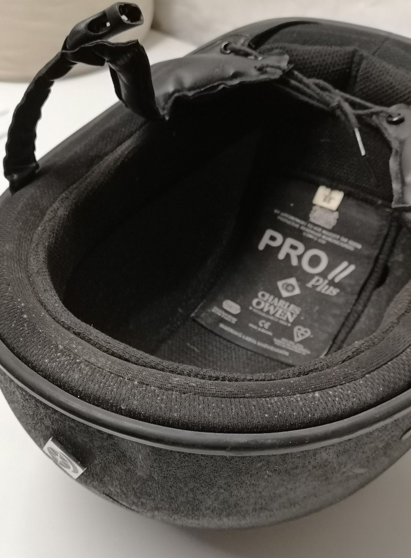 Charles Owen Helmet Pro Plus 2 Jockey / Equestrian Black Size 65cm