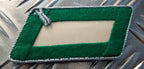 Gorgets Collar / Shoulder Dress Tabs Green With Silver Braided Border New