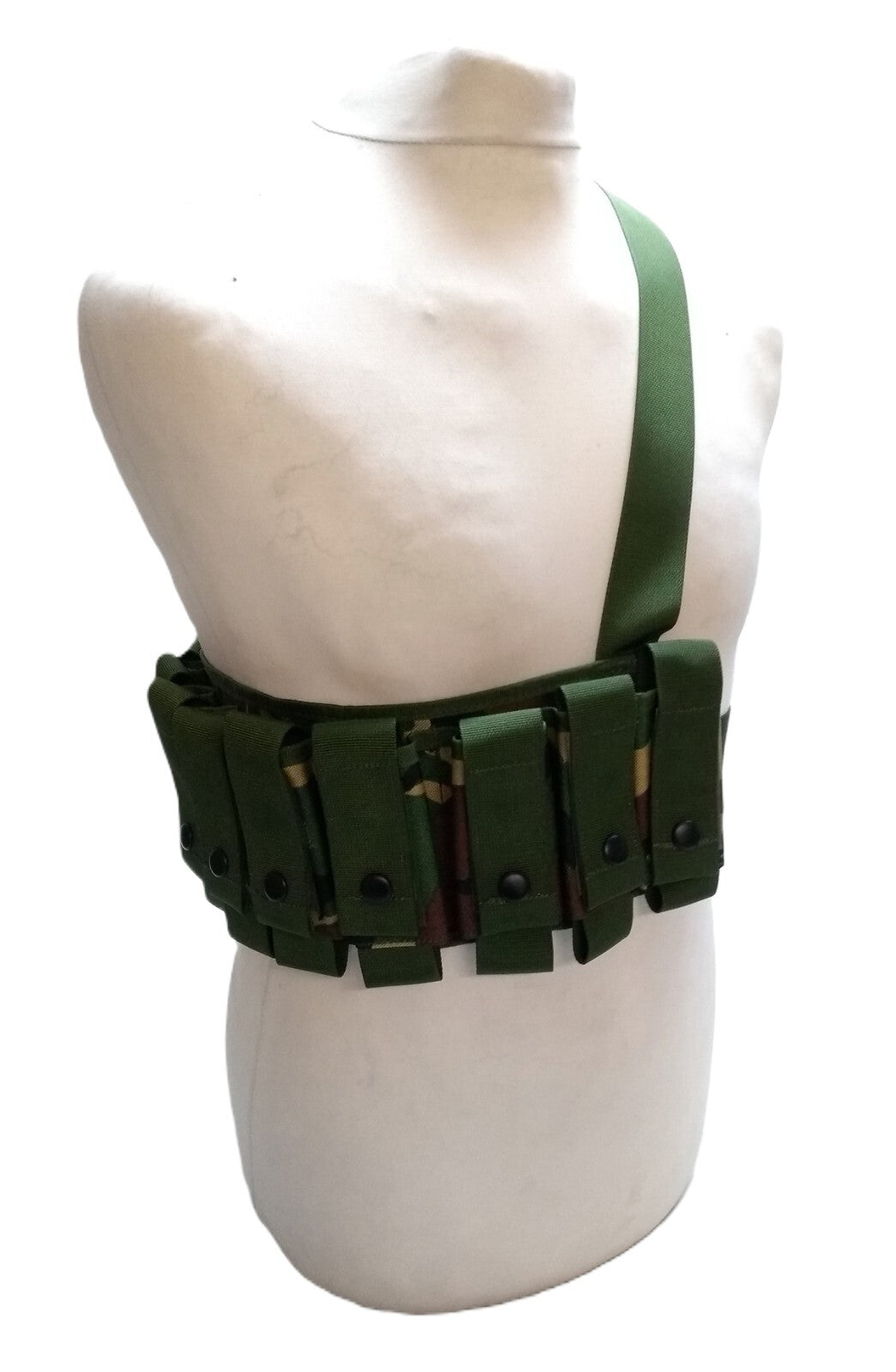 DPM British Camouflage Bandolier 11 Pouch Combat Assault Cartridge Belt NEW