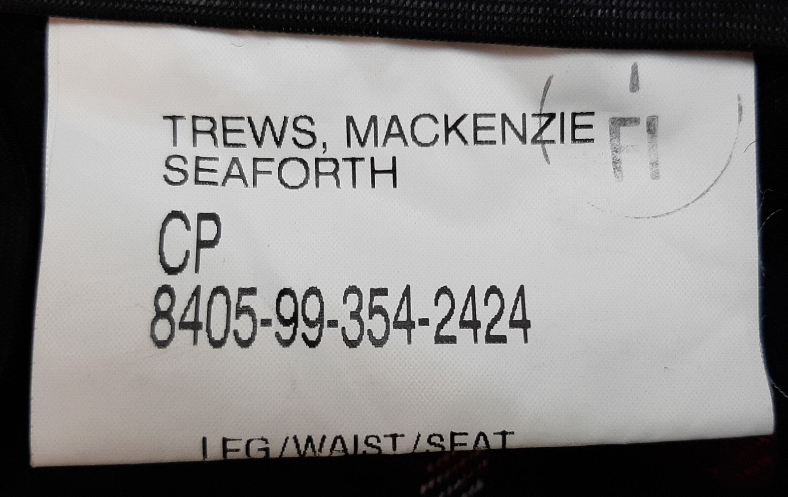 British Army Trews Scottish Regimental Trousers Mackenzie Seaforth Tartan