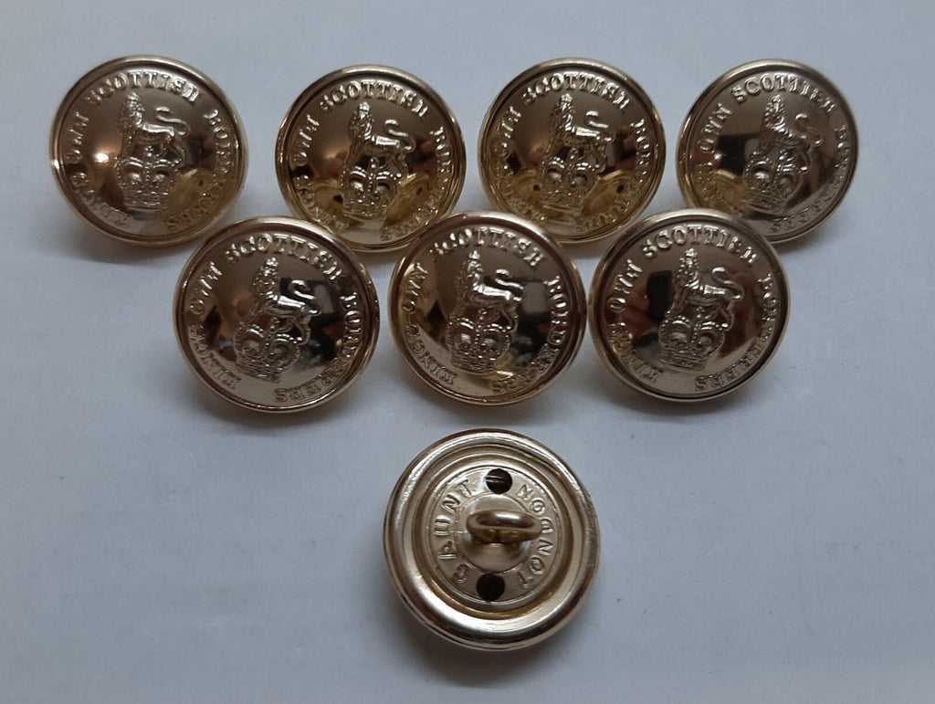 Kings Own Scottish Borderers KOSB Buttons No2 Britishs 30L x8