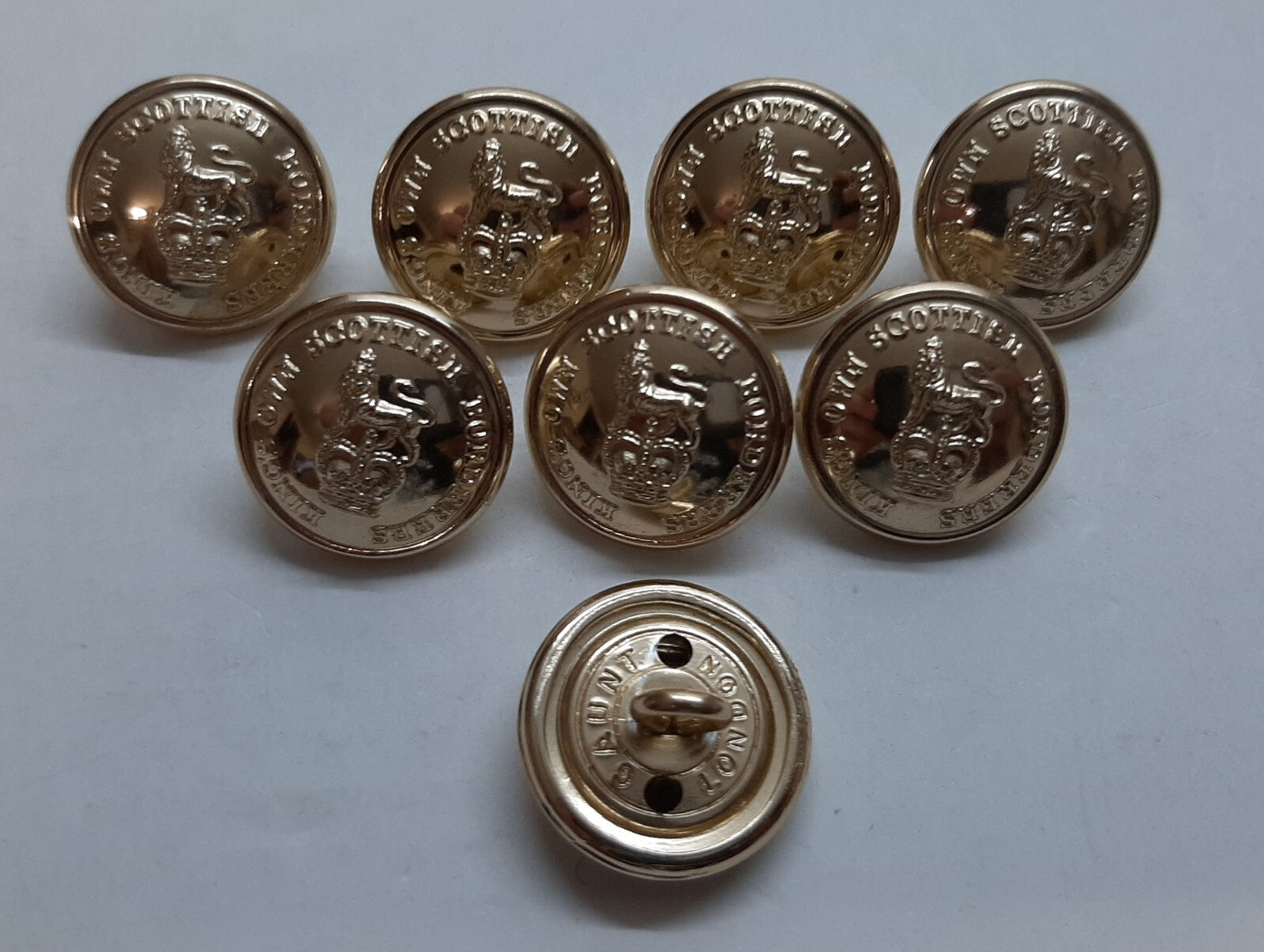 Kings Own Scottish Borderers KOSB Buttons No2 Britishs 30L x8