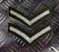 Genuine British Army Rank Stripes / Chevrons / Badges / Patches - Brand NEW x 2