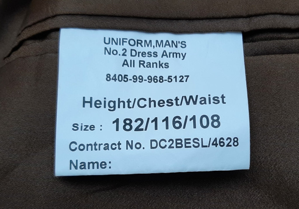 R Welsh FAD No2 Jacket With 3 Bar Chevrons R Welsh 182/116/108cm