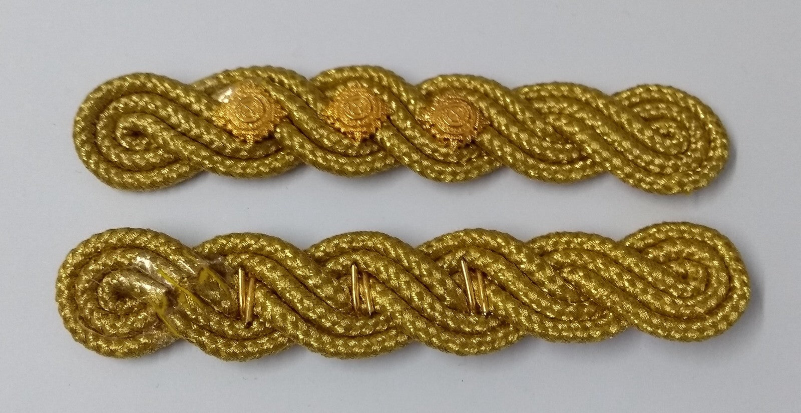 Captain Shoulder Cords Ceremonial Wire Cord Shoulder Epaulettes & Rank Pips