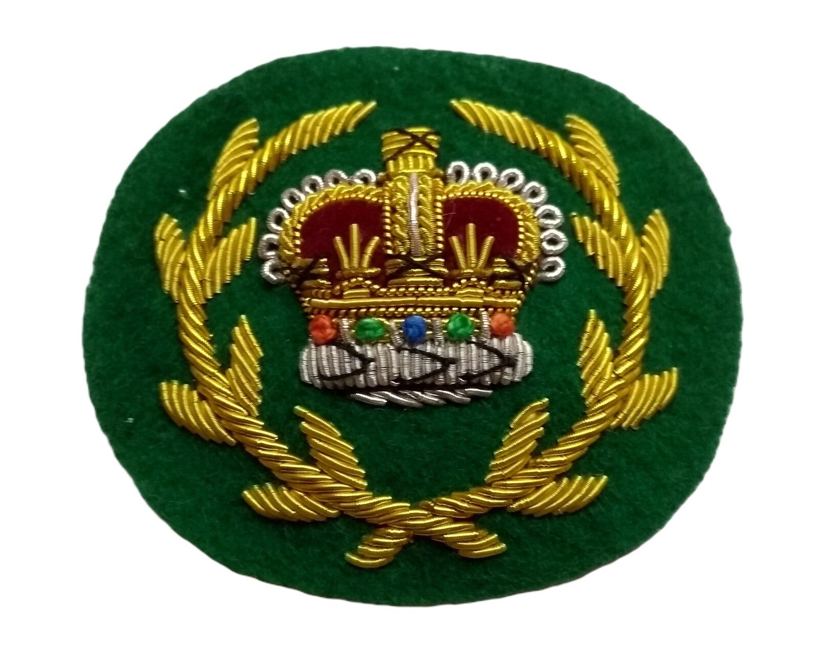 Mess Kit Badge RQMS Green British Hand Embroidered Insignia Arm Patch