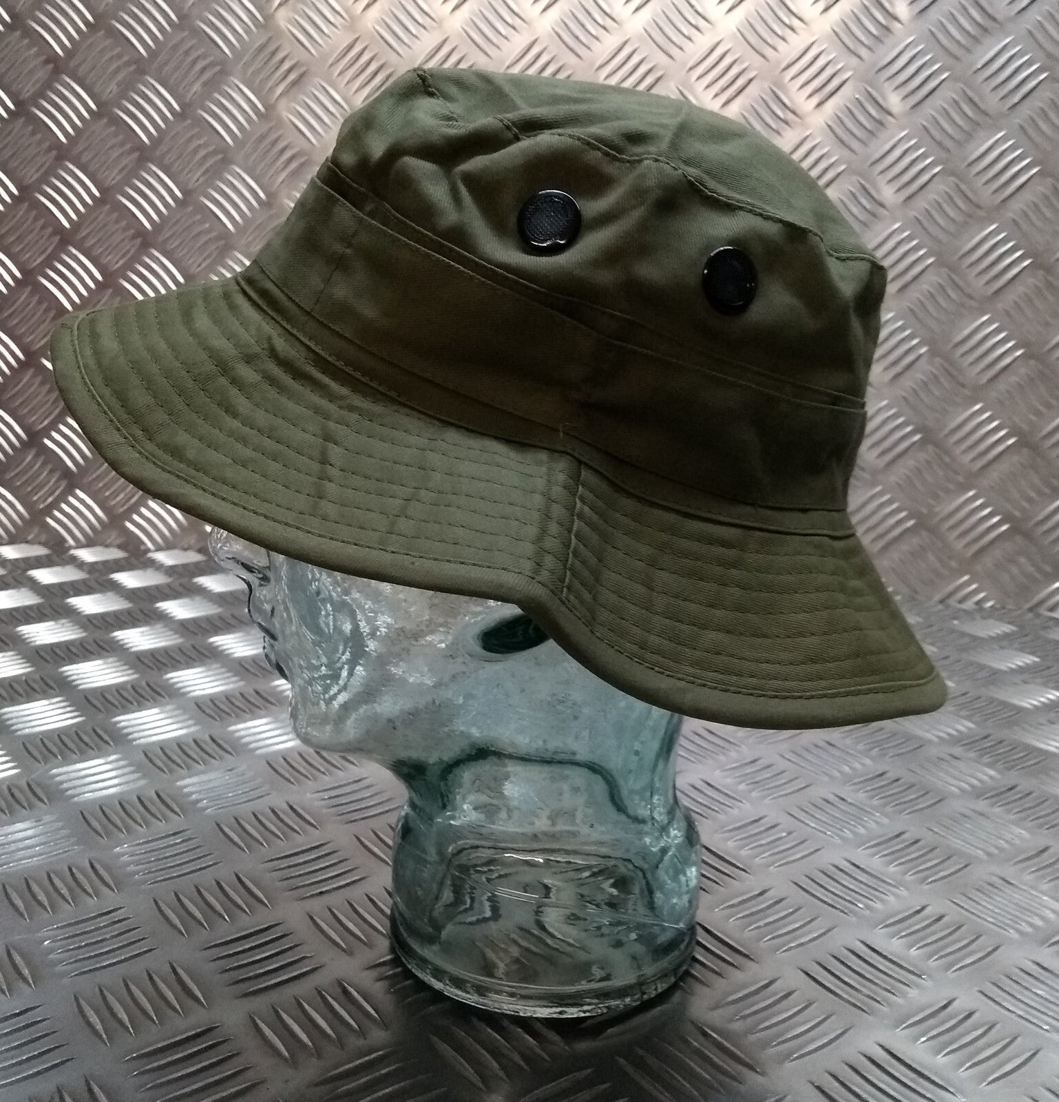 Military Style Special Forces Boonie Hat / Bush Hat Short Brim Green OD - NEW