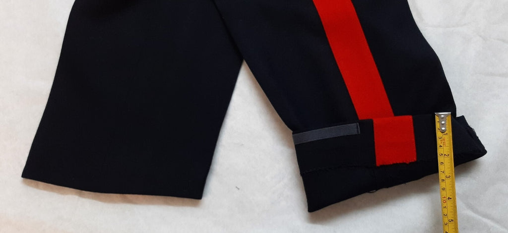 Vintage No1 Trousers 1957 Pattern British Army Red Stripe Blue Other Ranks W31"