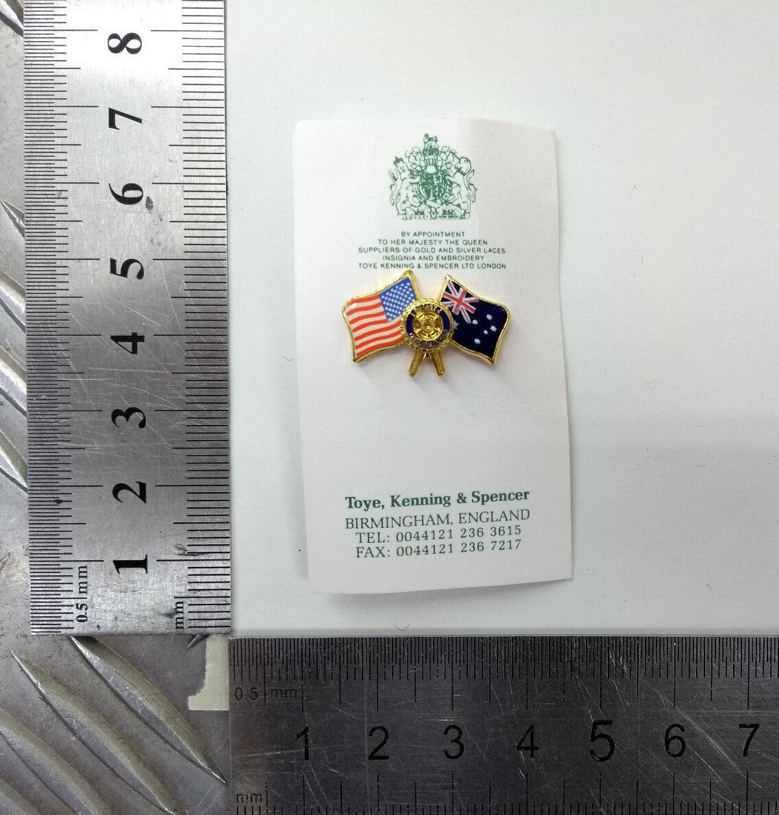 Rotary International Club USA & Australia Twin Flags Lapel Pin Badge - NEW