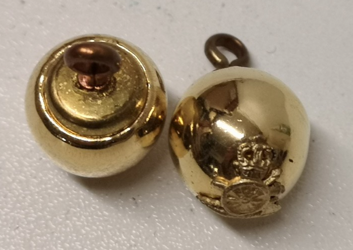 Royal Horse Artillery RHA Full Ball Mounted Ceremonial Buttons 22L