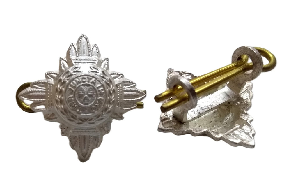 Lord-Lieutenant Stars Silver Officers With Split Pin Fitments 1 Pair 5/8" NEW