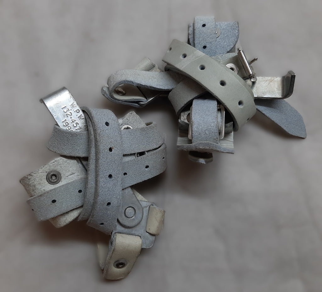 Crampon Boot Spikes British Tri Service Chrome Leather Straps One Size