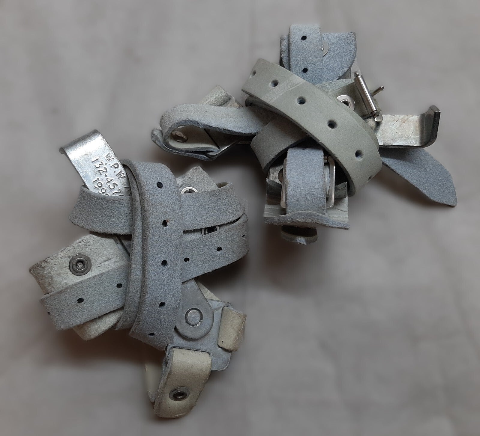Crampon Boot Spikes British Tri Service Chrome Leather Straps One Size