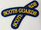 Genuine British Army Issue "Scots Guards" Shoulder Title Patches - NEW ASPS62