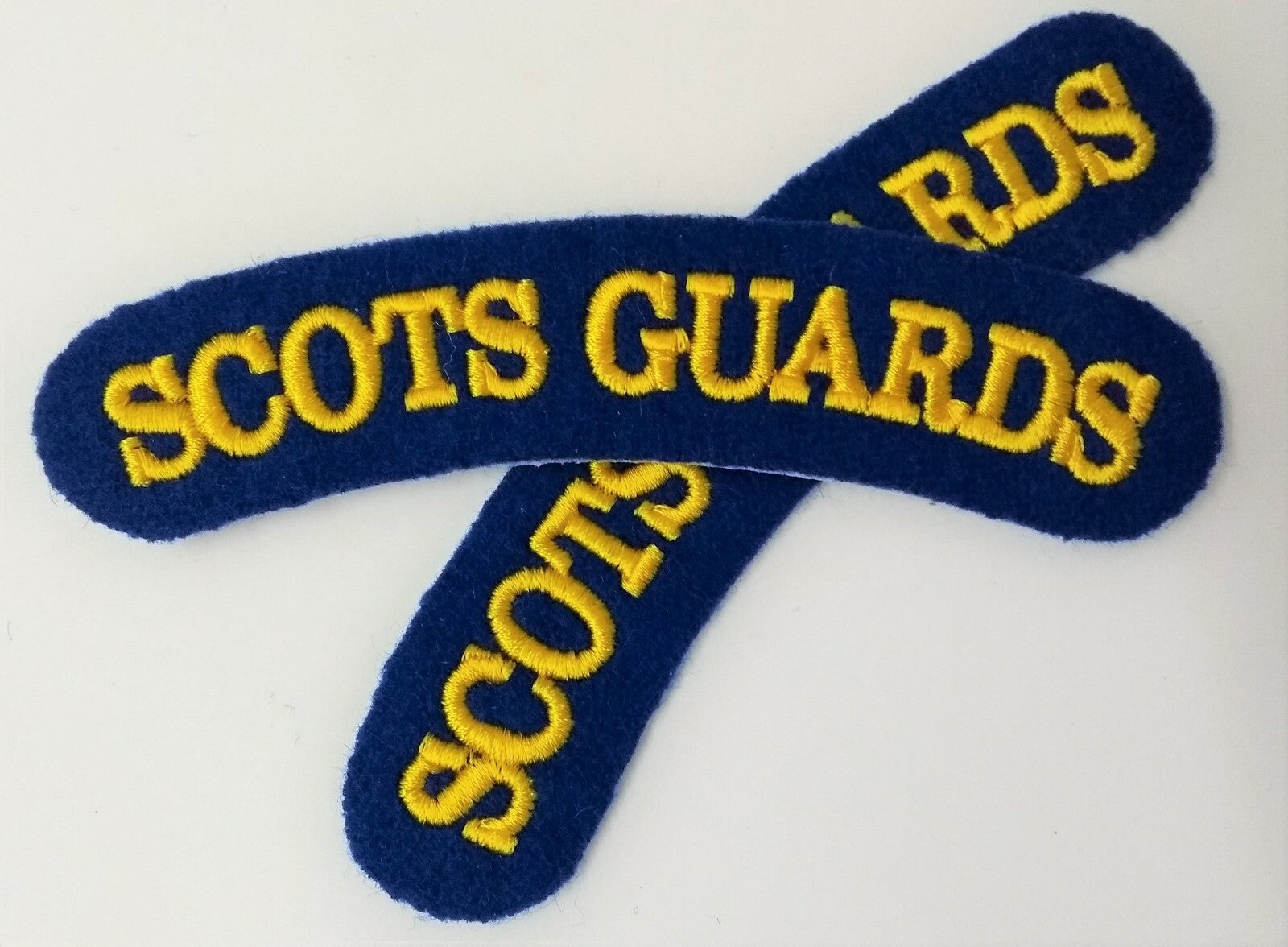 Genuine British Army Issue "Scots Guards" Shoulder Title Patches - NEW ASPS62