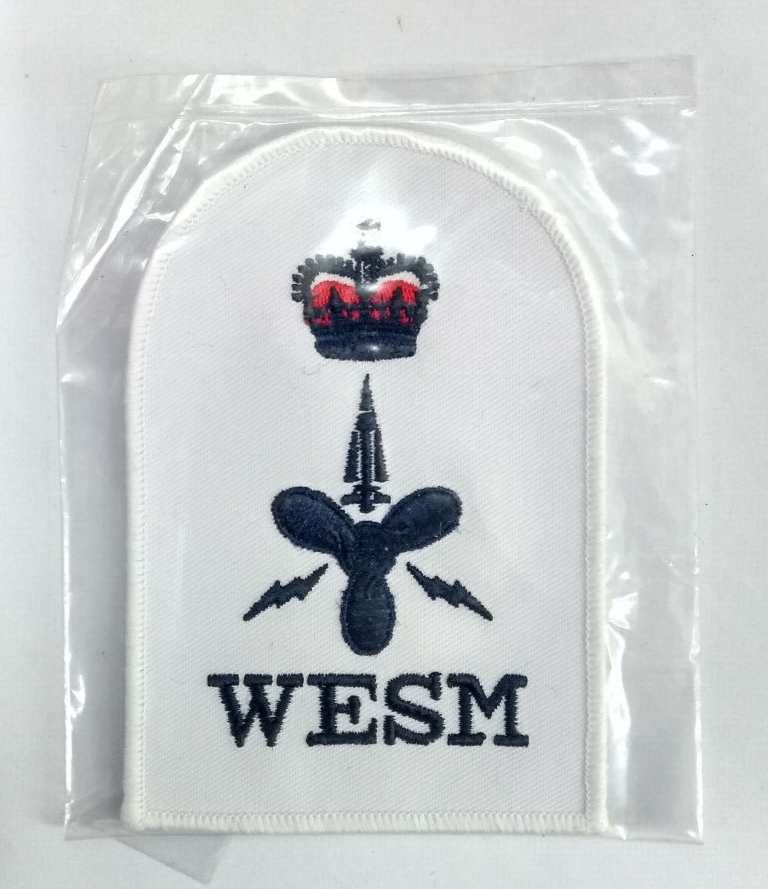Naval CPO WESM Patch RN Type Chief Petty OFC (WESM) Qualification Badge NEW