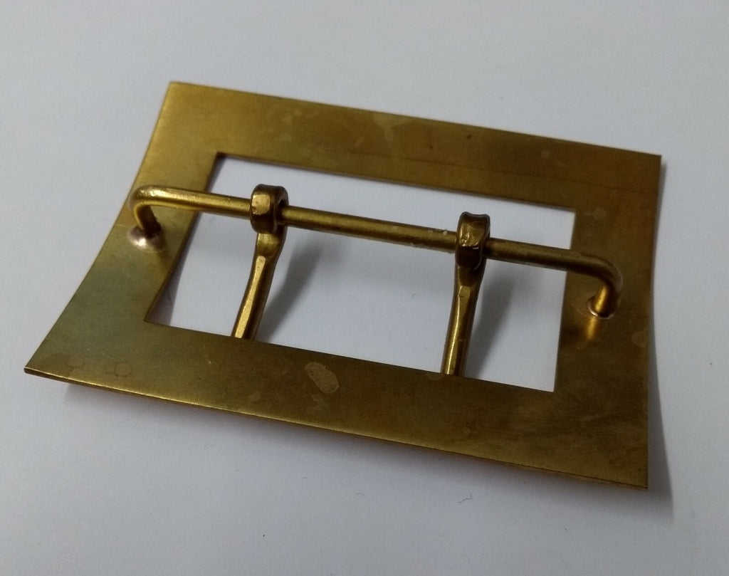 Genuine British Issue 62mm Large Double Prong Brass Buckle