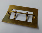 Genuine British Issue 62mm Large Double Prong Brass Buckle