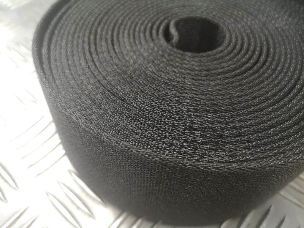 Mil-Spec Belting Ceremonial Black Courlene Belt Material Parade 57mm NEW