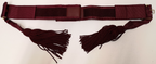 Crimson Silk Waist Sash Dress Ceremonial & Parade- New