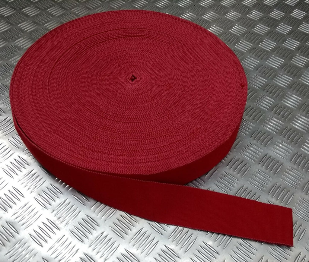 Stable Belt Material Qatar & Other Regiments Red Cotton Canvas Material 64mm